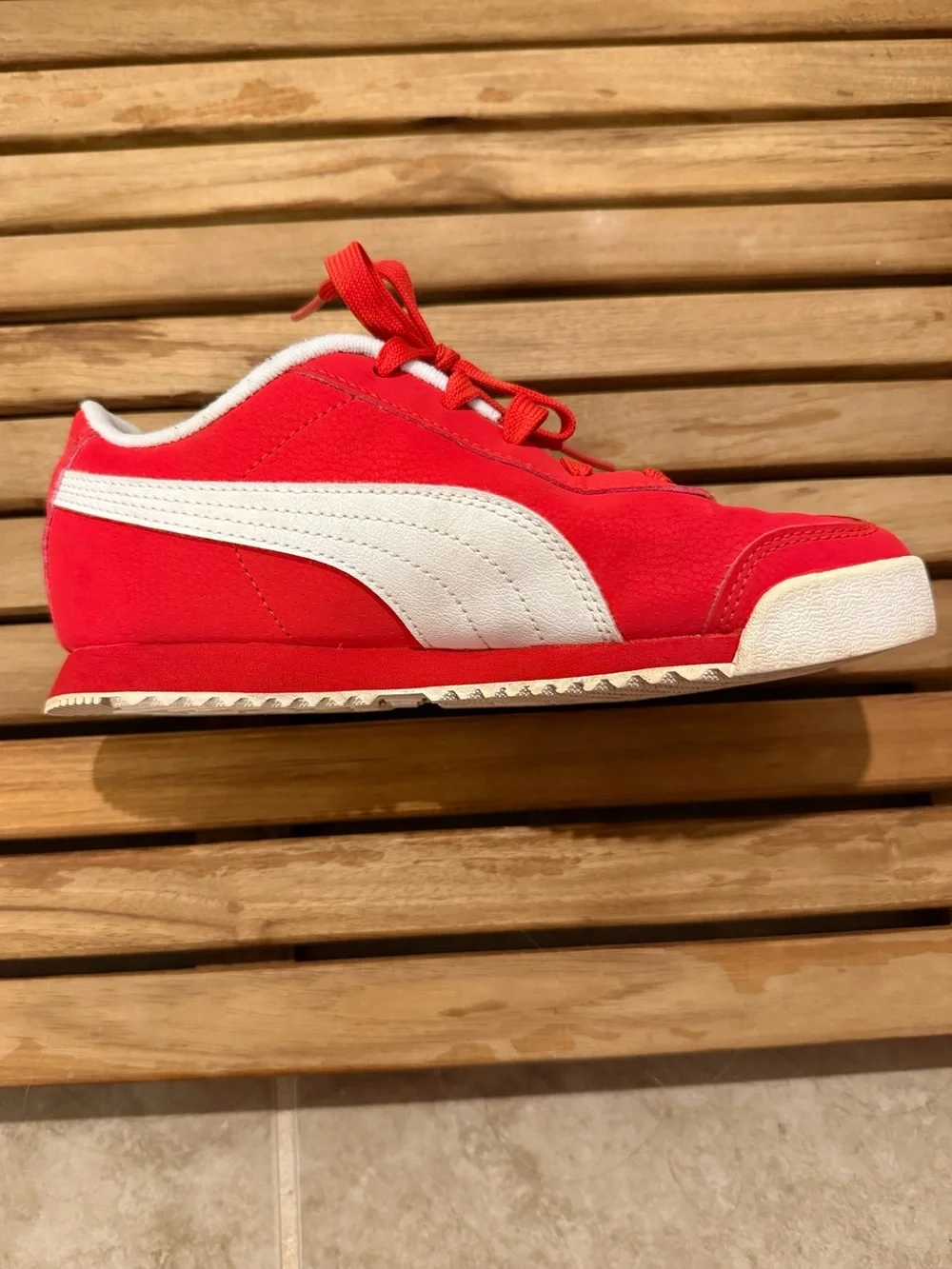 Puma Kids Red Roma Sneakers